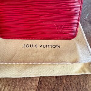 LV EPI COIN PURSE RED